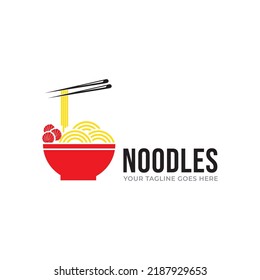 Noodles Logo Template Vector Illustration Stock Vector (Royalty Free ...