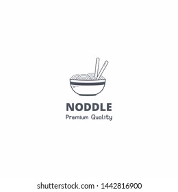 noodles logo vector icon illustration