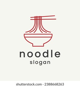 noodles  logo vector illustration design