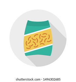 noodles pack glyph flat vector icon