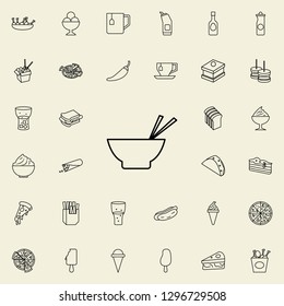noodles in plate icon. Fast food icons universal set for web and mobile