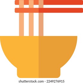 noodles ramen food vector flat illustration