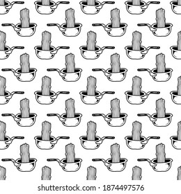 noodles seamless pattern designs and background