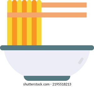 noodles vector concept on white background. isolated illustration icon