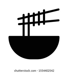 noodles vector glyph flat icon