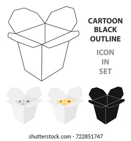 Noodles vector icon in cartoon style for web