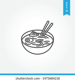 Noodles vector icon, simple sign for web site and mobile app.