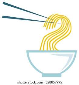 Noodles. Vector illustration.