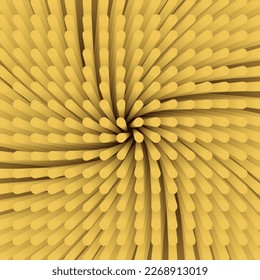 Noodles in vector illustration, close up view of noodles