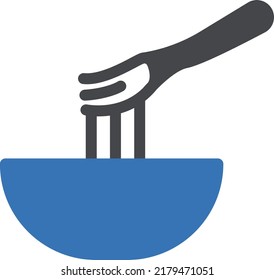 Nudeln Vektorgrafik auf transparentem Hintergrund.Hochwertige Symbole.Glyphen Vektorsymbol für Konzept und Grafikdesign.