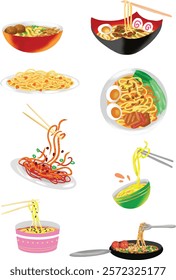 Noodles will make your design look delicious