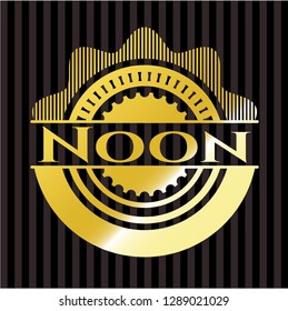 Noon gold badge or emblem
