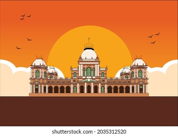 Noor Mahal Sunset Theme Vector