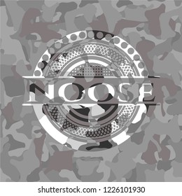 Noose on grey camouflage pattern