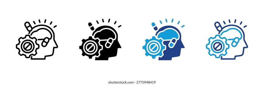Nootropic Web icon with multiple style collection