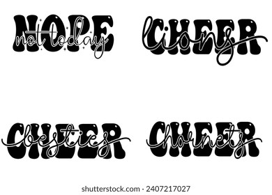 Nope not today, cheer lions, besties Cheer, Hornets Cheer KIDS T-shirt designs svg