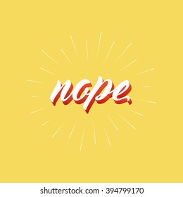 Nope. Script 3d lettering, vintage sunburst, yellow background.