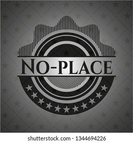 No-place dark emblem. Retro