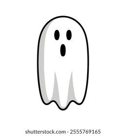 Noppera-bo Faceless Ghost Flat Vector, Minimalistic, Smooth Body, Eerie Design, Modern Aesthetic