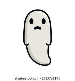 Noppera-bo Faceless Ghost Flat Vector, Minimalistic, Smooth Body, Eerie Design, Modern Aesthetic