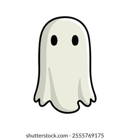 Noppera-bo Faceless Ghost Flat Vector, Minimalistic, Smooth Body, Eerie Design, Modern Aesthetic