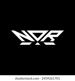 NOR letter logo vector design, NOR simple and modern logo. NOR luxurious alphabet design  