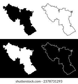 Nord department map, administrative division of Haiti. Vector illustration.