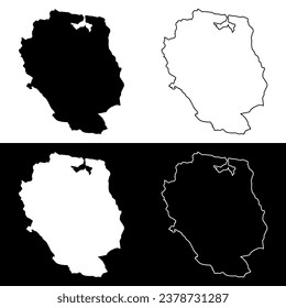 Nord Est department map, administrative division of Haiti. Vector illustration.