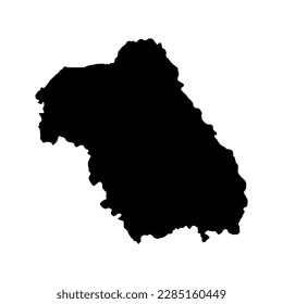 Nord Est development region map, region of Romania. Vector illustration.