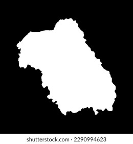 Nord Est development region map, region of Romania. Vector illustration.