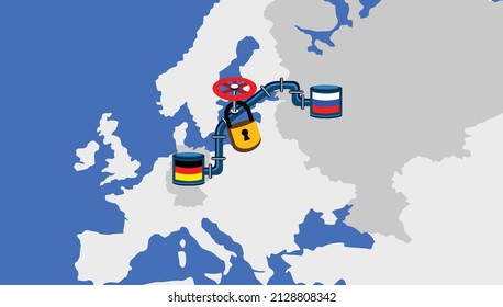 Nord Stream 2. Gasoducto entre Rusia y Alemania. Sanción para el suministro de gas. Metano, gas natural. Conflicto entre Rusia y Ucrania.