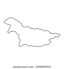 Nord Ubangi province map, administrative division of Democratic Republic of the Congo. Vector illustration.
