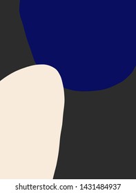 Nordic abstract creative background. Minimalist painting. Minimal contemporary collage. Modern trendy vector design for poster, wall decor, flyer, brochure, cover book, postcard, stationery