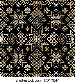 Nordic background. Seamless pattern. Vector. Perfect for wallpapers, pattern fills, textile.
