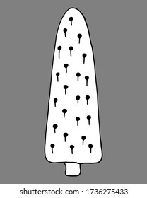 Diseño nórdico de árbol para decoración interior, afiches de impresión, tarjeta de saludo, banner de bussines, envoltura en estilo escandinavo moderno en vector