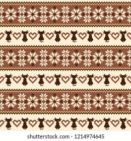 Nordic events pattern illustration of the cat,