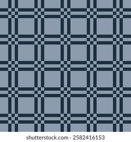 Nordic folk jacquard checkered seamless pattern. Cozy warm traditional weave print for home decor. Cute trendy minimal square grid ornamental pattern for trendy textile design.