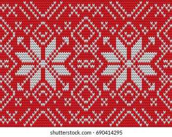 Nordic knitted perfect seamless pattern. Just drop to Swatches and enjoy. And also includes EPS 10 vector