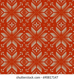 Nordic knitted perfect seamless pattern. Just drop to Swatches and enjoy. And also includes EPS 10 vector
