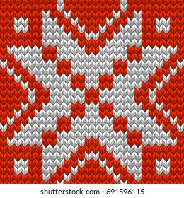 Nordic knitted perfect seamless pattern. Just drop to Swatches and enjoy. And also includes EPS 10 vector