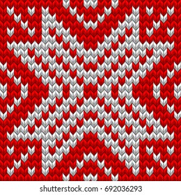 Nordic knitted perfect seamless pattern. Just drop to Swatches and enjoy. And also includes EPS 10 vector
