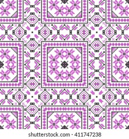 Nordic knitted seamless pattern