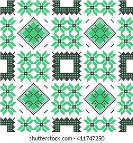 Nordic knitted seamless pattern