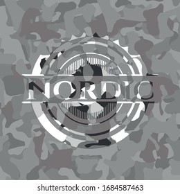 Nordic on grey camo pattern