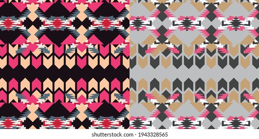 Nordic pattern illustration vector. New Year or winter design. Sweater ornaments for scandinavian pattern. Vector illustration.