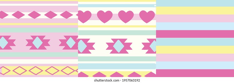 Nordic pattern illustration vector. New Year or winter design. Sweater ornaments for scandinavian pattern. Vector illustration.