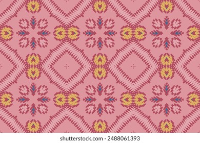 Nordic pattern Seamless Australian aboriginal pattern Motif embroidery, Ikat embroidery vector Design for Print pattern vintage flower folk navajo patchwork pattern