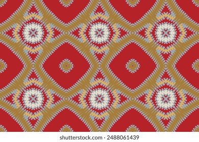 Nordic pattern Seamless Mughal architecture Motif embroidery, Ikat embroidery vector Design for Print figure tribal ink on cloth patola sari