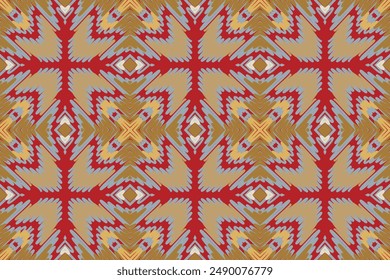 Nordic pattern Seamless Mughal architecture Motif embroidery, Ikat embroidery vector Design for Print scandinavian pattern saree ethnic nativity gypsy pattern