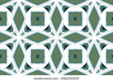 Patrón nórdico inconsútil nativo americano, bordado de motivos, diseño de Vector de bordado Ikat para imprimir tela arabesca interminable dupatta chal bandana impresión seda kurta hombres